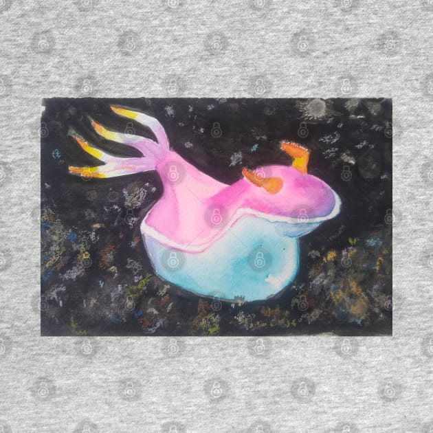 Watercolor Seaslug by San Mould Art